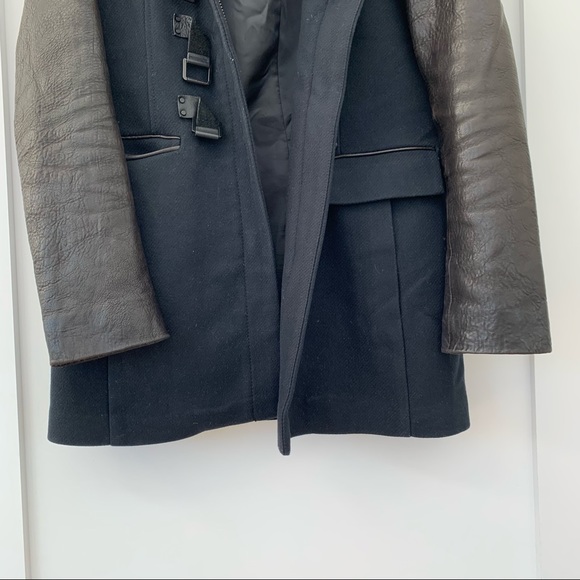 Andrew Marc x Richard Chai Leather and Wool Coat - Picture 5 of 12